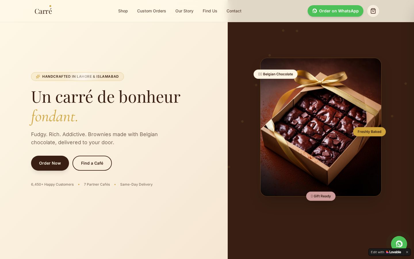 Carré Pk — live site screenshot